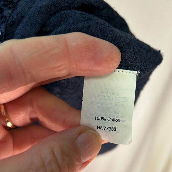 J. Crew Women's Navy Blue All Over Sequined Scoop Neck Tank Top Size L - Picture 8 of 11